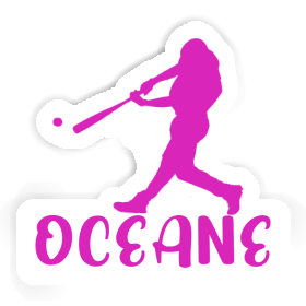 Baseballspieler Aufkleber Oceane Image