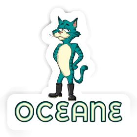 Sticker Oceane Katze Image