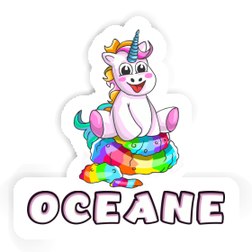 Sticker Oceane Baby Einhorn Image