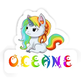 Einhorn Aufkleber Oceane Image