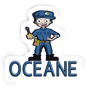 Oceane Aufkleber Elektriker Image