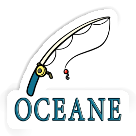 Aufkleber Oceane Angelrute Image