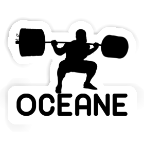 Gewichtheber Aufkleber Oceane Image