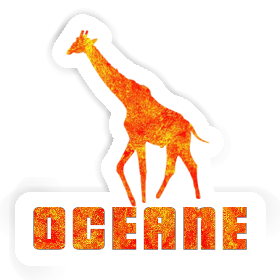 Giraffe Aufkleber Oceane Image