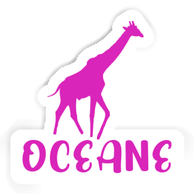 Aufkleber Oceane Giraffe Image