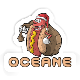 Oceane Aufkleber Weihnachts-Hotdog Image