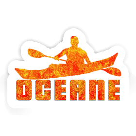 Kajakfahrer Aufkleber Oceane Image