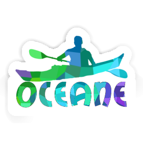 Kajakfahrer Aufkleber Oceane Image