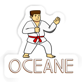 Sticker Karateka Oceane Image
