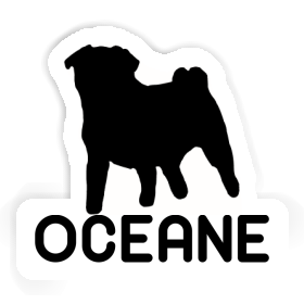 Sticker Oceane Pug Image