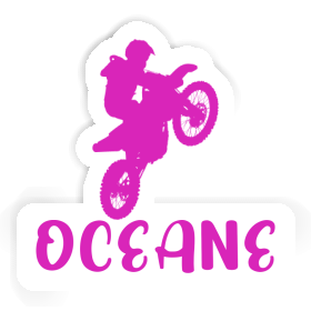 Motocross-Fahrer Aufkleber Oceane Image