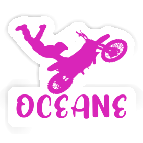 Sticker Motocross-Fahrer Oceane Image