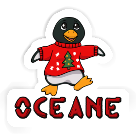 Aufkleber Weihnachtspinguin Oceane Image