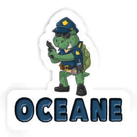 Aufkleber Polizist Oceane Image