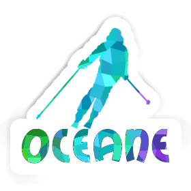 Aufkleber Skifahrerin Oceane Image