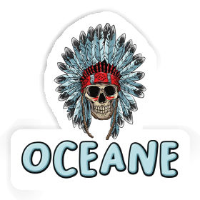 Aufkleber Oceane Totenkopf Image