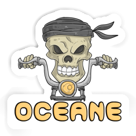 Sticker Motorradfahrer Oceane Image