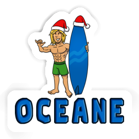 Aufkleber Surfer Oceane Image