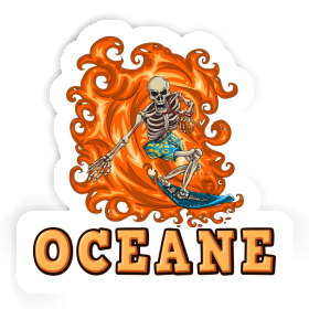 Aufkleber Oceane Wellenreiter Image