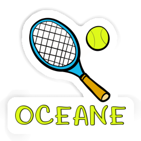 Tennisschläger Aufkleber Oceane Image