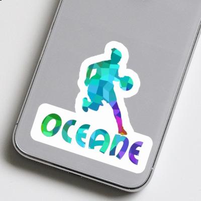 Sticker Oceane Basketballspielerin Laptop Sticker Oceane Basketballspielerin Laptop Image