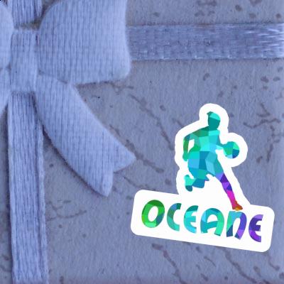 Sticker Oceane Basketballspielerin Notebook Sticker Oceane Basketballspielerin Gift package Image