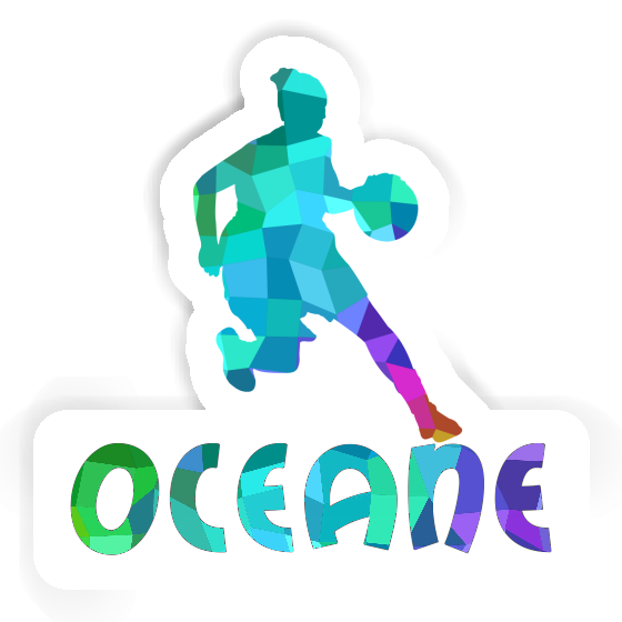 Sticker Oceane Basketballspielerin Notebook Sticker Oceane Basketballspielerin Notebook Image