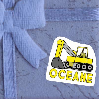 Oceane Sticker Excavator Notebook Oceane Sticker Excavator Gift package Image