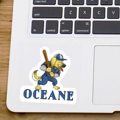 Aufkleber Oceane Baseball-Hund Aufkleber Oceane Baseball-Hund Image