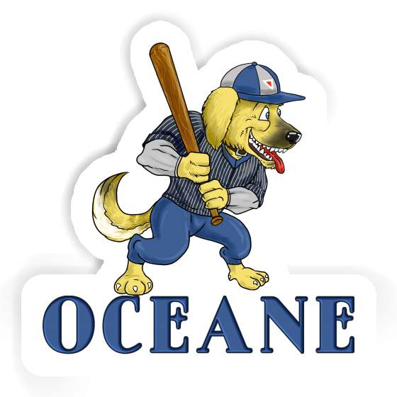 Aufkleber Oceane Baseball-Hund Notebook Aufkleber Oceane Baseball-Hund Notebook Image