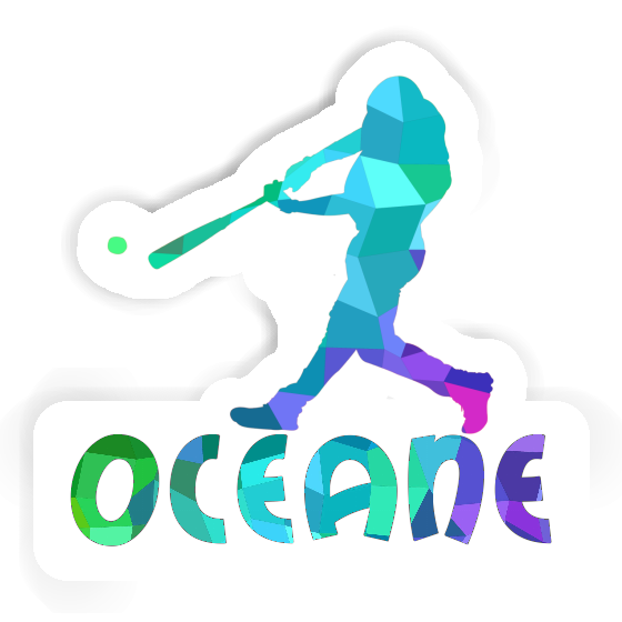Sticker Baseball Player Oceane Notebook Sticker Baseball Player Oceane Notebook Image