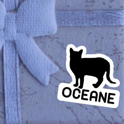 Sticker Oceane Cat Notebook Sticker Oceane Cat Gift package Image