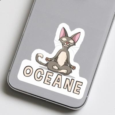 Sticker Yoga-Katze Oceane Notebook Sticker Yoga-Katze Oceane Gift package Image