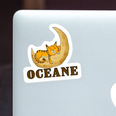 Oceane Sticker Sleeping Cat Laptop Oceane Sticker Sleeping Cat Laptop Image