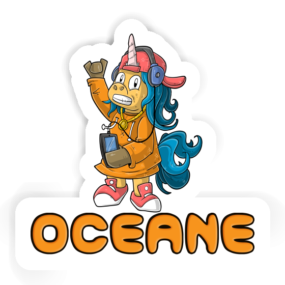 Hip-Hop Unicorn Sticker Oceane Laptop Hip-Hop Unicorn Sticker Oceane Laptop Image