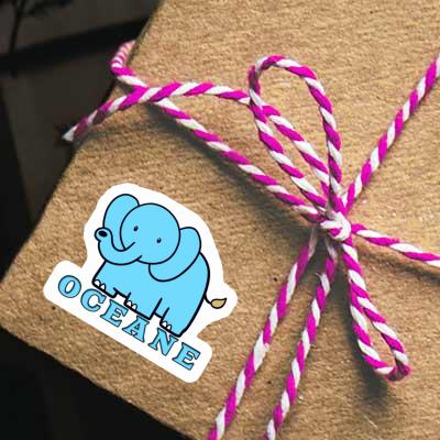 Sticker Elephant Oceane Notebook Sticker Elephant Oceane Gift package Image