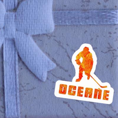 Oceane Autocollant Joueur de hockey Notebook Oceane Autocollant Joueur de hockey Gift package Image