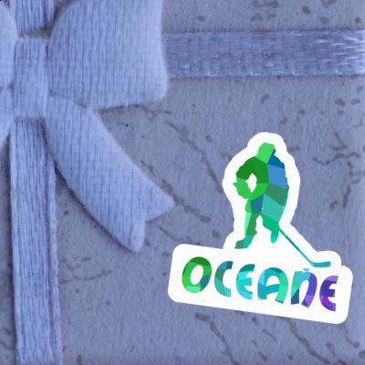 Eishockeyspieler Aufkleber Oceane Notebook Eishockeyspieler Aufkleber Oceane Notebook Image