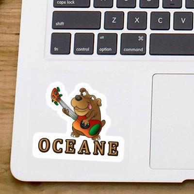 Aufkleber Gitarrenhund Oceane Aufkleber Gitarrenhund Oceane Image