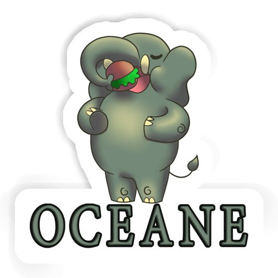 Sticker Elephant Oceane Notebook Sticker Elephant Oceane Gift package Image