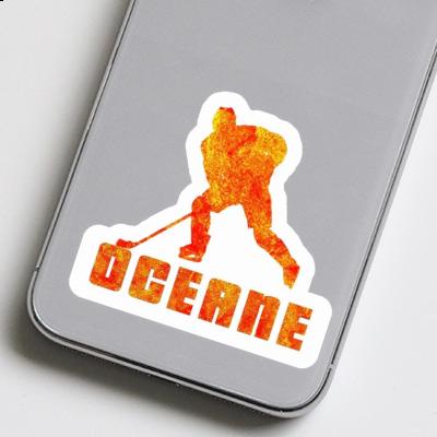 Aufkleber Oceane Eishockeyspieler Laptop Aufkleber Oceane Eishockeyspieler Laptop Image