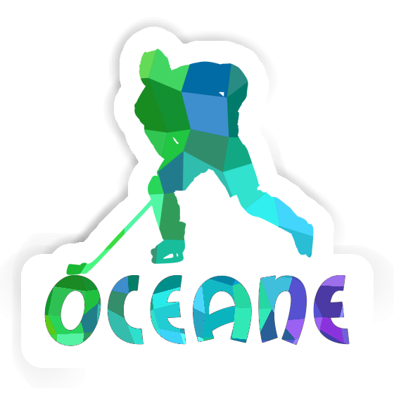 Aufkleber Eishockeyspieler Oceane Laptop Aufkleber Eishockeyspieler Oceane Laptop Image