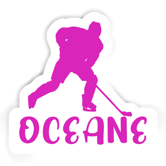 Sticker Oceane Eishockeyspielerin Notebook Sticker Oceane Eishockeyspielerin Gift package Image