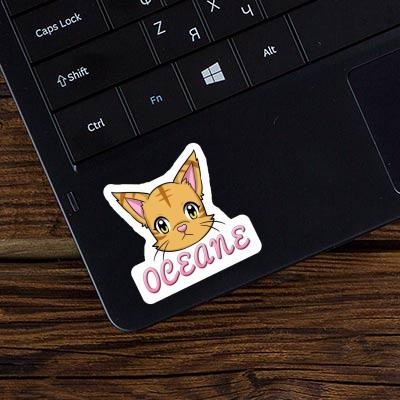 Sticker Katzenkopf Oceane Notebook Sticker Katzenkopf Oceane Gift package Image