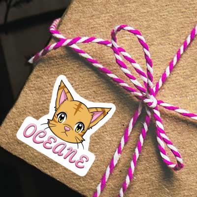 Sticker Katzenkopf Oceane Notebook Sticker Katzenkopf Oceane Gift package Image