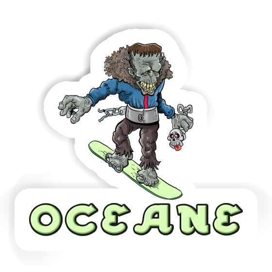 Sticker Oceane Snowboarder Laptop Sticker Oceane Snowboarder Laptop Image