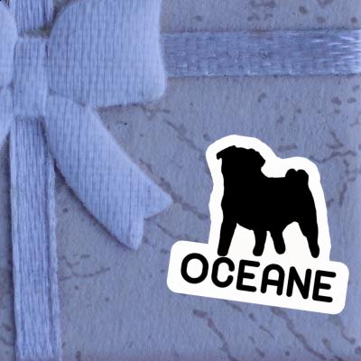 Sticker Oceane Pug Notebook Sticker Oceane Pug Notebook Image