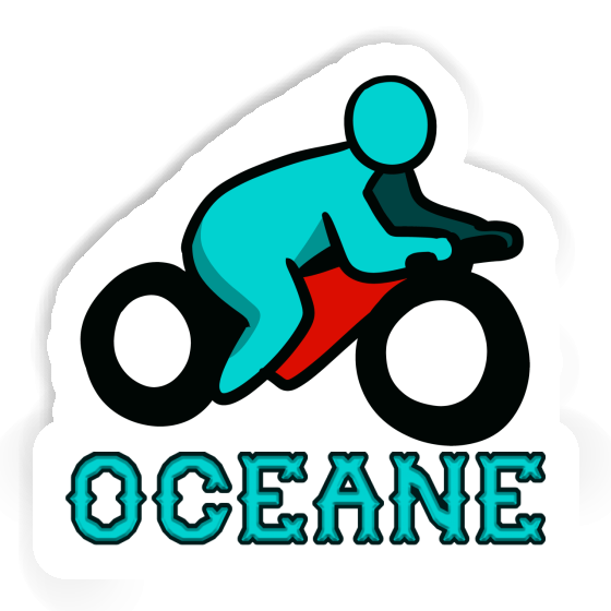 Sticker Oceane Motorradfahrer Sticker Oceane Motorradfahrer Image