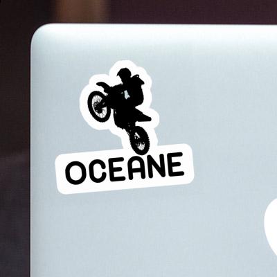 Motocross Rider Sticker Oceane Notebook Motocross Rider Sticker Oceane Notebook Image