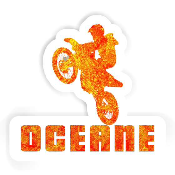 Aufkleber Motocross-Fahrer Oceane Laptop Aufkleber Motocross-Fahrer Oceane Laptop Image